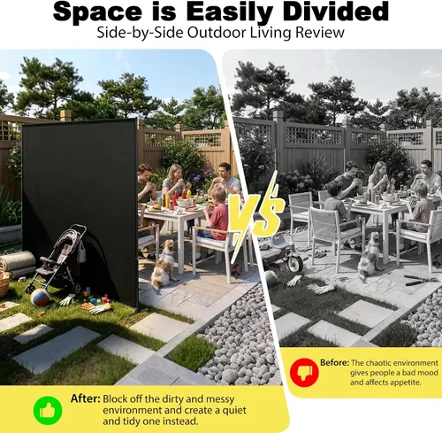 Vista 5 de Divisor de habitación/pantalla de privacidad para interiores y exteriores