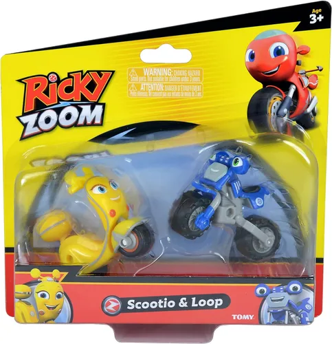 Vista 4 de Ricky Zoom Loop & Scootio - Juguetes de motocicleta (juego de 2), multicolor