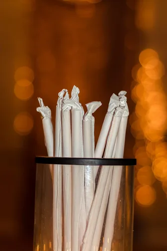 Vista 3 de Concession Essentials Paquete de 1000 pajitas de plástico envueltas – Pajitas de 8 pulgadas, popotes desechables para servicio de alimentos, juego a