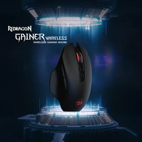 Vista 6 de Redragon Paquete de teclado con una sola mano K585 y mouse inalámbrico para juegos M656 Gainer