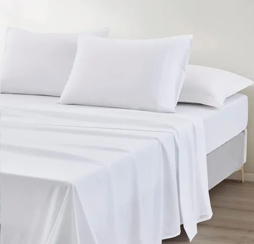 Vista 21 de Chezmoi Collection Juego de sábanas y fundas de almohada de tamaño individual lavado a piedra, 3 piezas, extra suave, transpirable, resistente a
