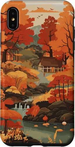 Vista 11 de Tema de otoño y coloridas hojas y árboles de otoño, colores de otoño para iPhone 16