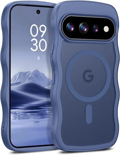Vista 44 de BENTOBEN Funda magnética para Google Pixel 10, bonita funda rizada ondulada Pixel10 [compatible con MagSafe], antideslizante, a prueba de golpes