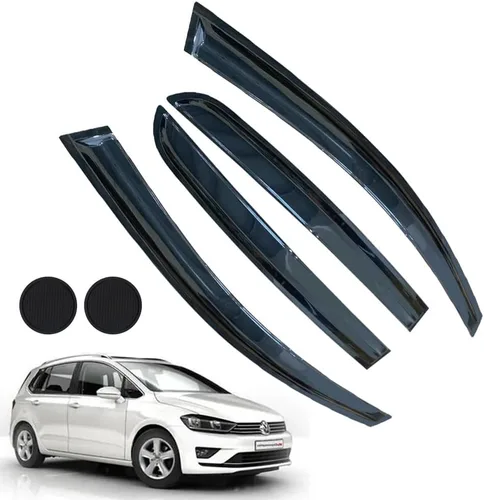 Vista 34 de Protectores de lluvia para Mazda 3 Hatchback 2010-2013, deflectores de ventana lateral con cinta adhesiva para Mazda 3 Hatchback, viseras de ventana