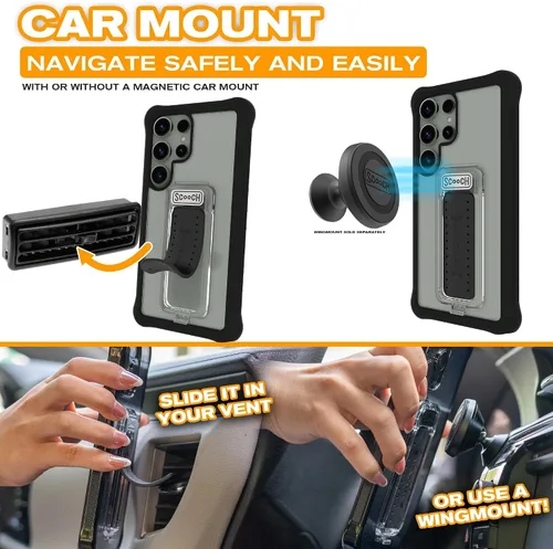 Vista 26 de Scooch Wingman - Funda con función atril para Samsung Galaxy S9 [protección contra caídas de 10 pies] [soporte bidireccional] funda protectora a