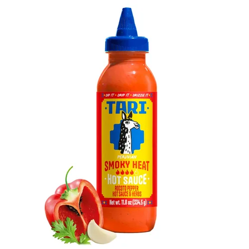Vista 12 de Tari Salsa picante - Aji Amarillo - Cremosa con un toque suave y picante - 11.8oz