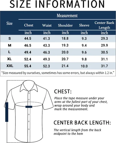 Vista 5 de COOFANDY Camisas casuales de lino de manga corta con botones para hombre