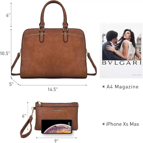 Vista 3 de Dasein - Bolsa de mano para mujer con 3 compartimentos