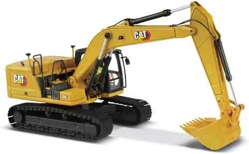 Vista 19 de Diecast Masters Excavadora hidráulica Caterpillar 335F L 1:50 Camiones para gatos y equipos de construcción de la serie High Line 85925