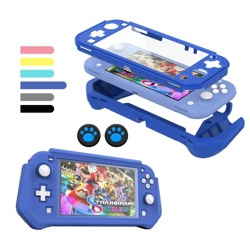 Vista 9 de FIWWAT Switch Lite - Funda protectora para Nintendo Switch Lite, compatible con Nintendo Lite, protector de pantalla, funda de agarre de mano