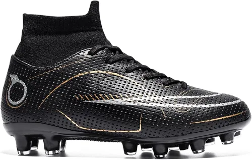 Vista 6 de Zapatos de fútbol para niños y niñas, para exteriores, interiores, para entrenamiento de fútbol y césped atlético