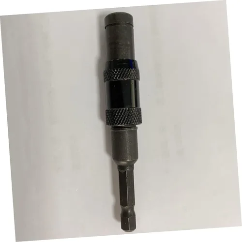 Vista 9 de TEHAUX Soporte de punta de poste magnético universal para broca de broca, soporte magnético para brocas, eje de extensión de broca, acero cromado