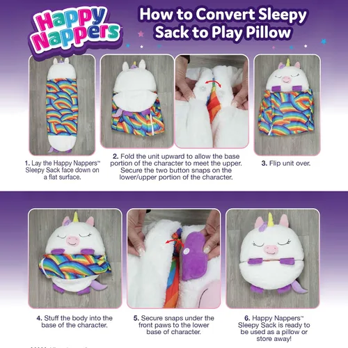 Vista 6 de Happy Nappers - Saco de dormir con almohada, cómodo, acogedor, compacto, súper suave, cálido, para todas las estaciones, saco de dormir