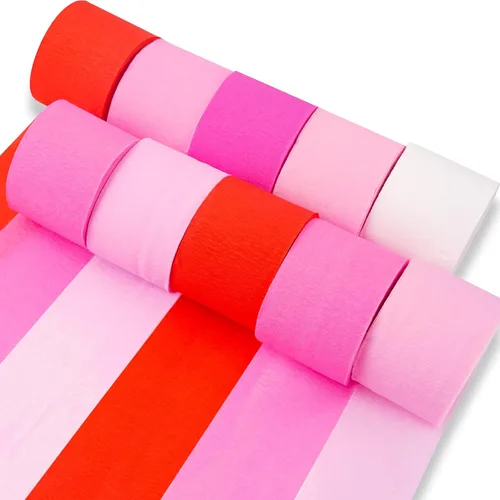Vista 17 de PartyWoo Serpentinas de papel crepé negro dorado y plateado, 10 rollos de 820 pies, paquete de papel crepé para graduación, Navidad, Año Nuevo