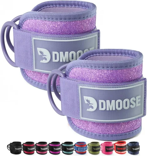 Vista 14 de DMoose Ankle Strap for Cable Machine - One Size Fit with Premium Padding, Workout Kickback Ankle Cuffs, Ankle Bands for Working Out, Booty Workouts