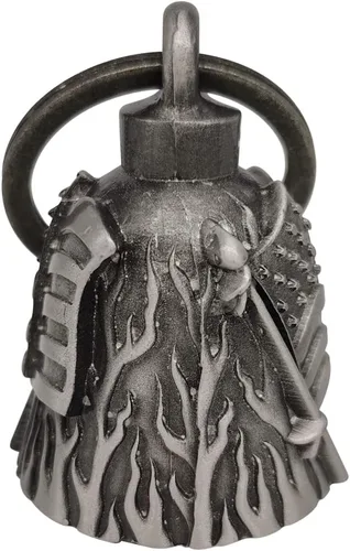 Vista 2 de Campana de motocicleta con colgador para motociclista, campanas de motociclista de buena suerte y accesorios de motocicleta, campana de la suerte