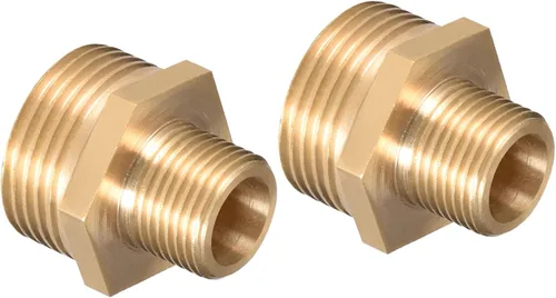 Vista 15 de M METERXITY Accesorio de tubería de rosca macho - Hex G1/2 x G3/4 Macho Rosca Tubería Adaptador, Acoplador Rápido, Aplicar a Tubo de Aire, Compresor