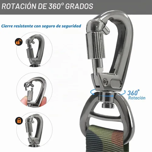 Vista 8 de Hotsky Bungee táctico que absorbe los golpes, correa fuerte para perro, CP