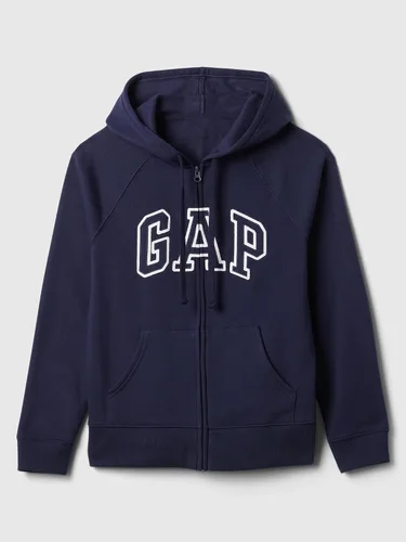 Vista 4 de GAP Sudadera con capucha y cremallera completa con logotipo para mujer