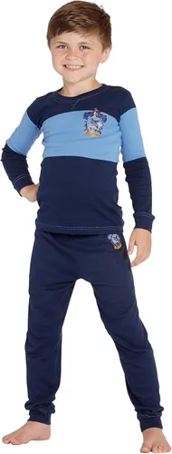 Vista 5 de Harry Potter Conjunto de pijama de algodón Quidditch House Crest para niños grandes