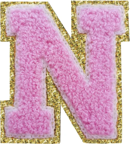 Vista 143 de 3Pcs Letter Patches Varsity Glitters Chenille,SPRT Iron on Blue Letter Patch,Alphabet Cloth Patch for Team Costume Decoration 3.1in Height S