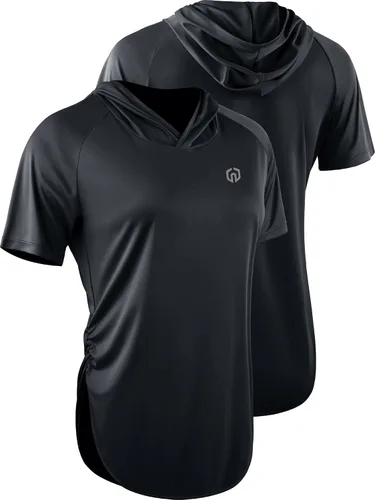 Vista 2 de NELEUS Camisa deportiva de manga larga para correr, de ajuste seco, para mujer
