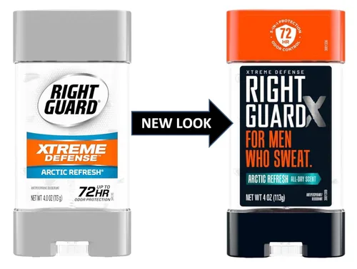 Vista 6 de Right Guard Xtreme Defense Arctic Refresh Gel 4 oz Hombres