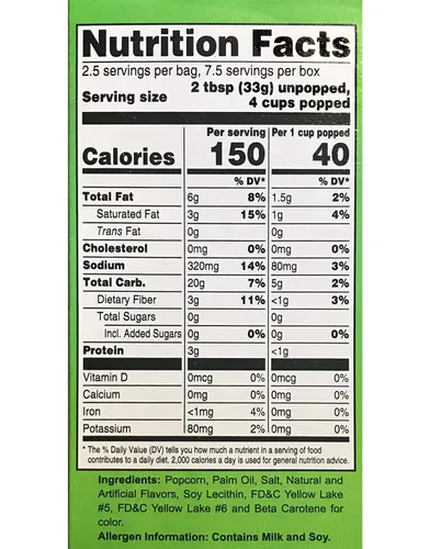 Vista 2 de Preferred Popcorn Palomitas de maíz Jalapeño para microondas, paquete de 36, sin OMG, 100% de grano entero sin gluten