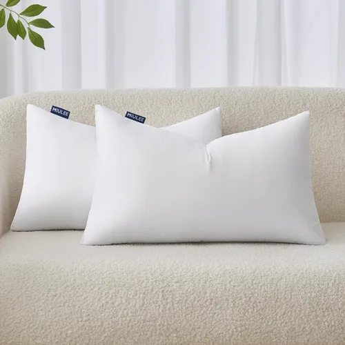 Vista 14 de MIULEE - Relleno de cojín cuadrado, cojín decorativo para cama, sillón y sofá, 12 x 12 pulgadas