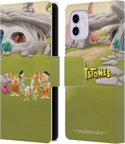 Vista 7 de Head Case Designs Funda de piel con licencia oficial de The Flintstones Bambam Rubble Characters compatible con Apple iPhone 11 Escombros Bambam