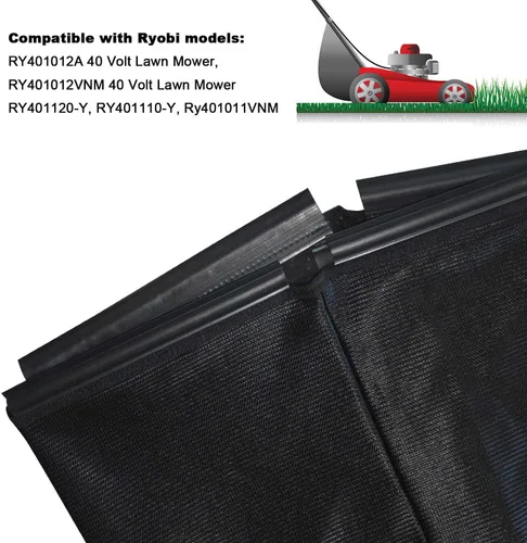 Vista 5 de 903775001 - Bolsa de cortacésped compatible con Ryobi de 20 pulgadas, 40 V, RY401110 - RY401120 vnm cortacésped inalámbrica/cortacésped de empuje