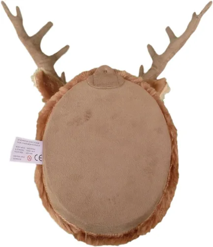 Vista 2 de Adore 15 pulgadas Alce Teton de peluche, juguete de pared con soporte de pared