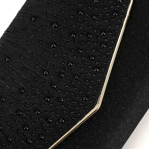 Vista 9 de DETARA Bolsos de noche para mujer, con lentejuelas con purpurina, monederos de mano para mujer, de cristal brillante, falp, formal, boda, fiesta