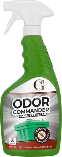Vista 2 de Garbage Commander Odor Commander, botella de spray para control de olores, 22 onzas, aroma a hierba de limón, fabricada con orgullo en Canadá