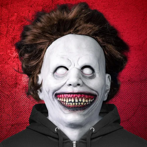 Vista 7 de Máscara de cuero sintético, máscara espeluznante, máscara de motosierra, máscara de terror para adultos, máscaras de terror para adultos, máscaras