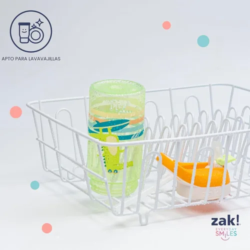Vista 6 de Zak Designs Minecraft - Botella de agua para niños con popote y asa de transporte integrado, hecha de plástico, diseños de botellas de agua a prueba