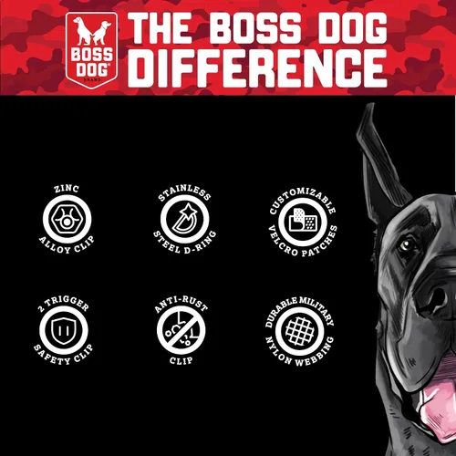 Vista 4 de Boss Dog Arnés táctico, negro, pequeño
