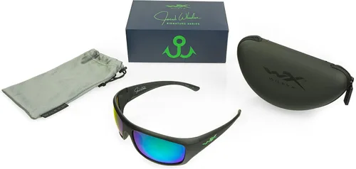 Vista 5 de Wiley X WX Omega Jacob Wheeler Signature Series - Lentes de sol polarizados cautivados, ANSI Z87, gafas de seguridad para hombres y mujeres