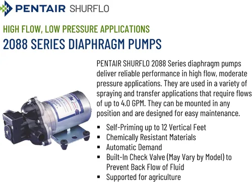 Vista 2 de SHURFLO 2088-474-144 Bomba de diafragma de 24 VCC, bomba de transferencia de agua de 3.0 GPM 45 PSI, autocebante de 12 pies, control automático