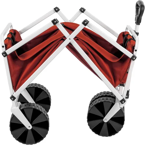 Vista 4 de YSC Carro de playa plegable – Carrito plegable con ruedas – Cesta de la compra – Carro de transporte diario – Carrito grande al aire libre – Carrito