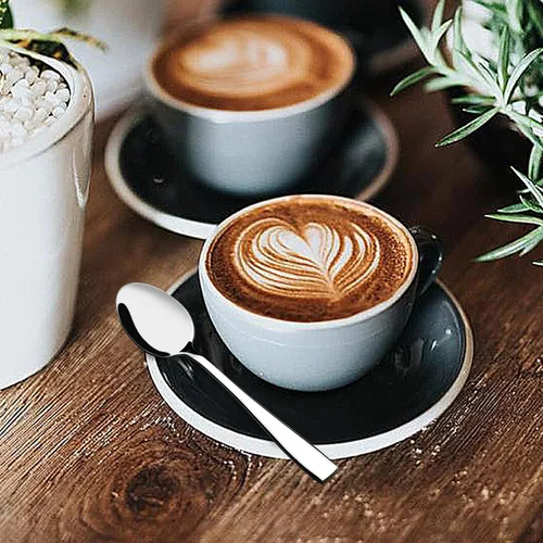 Vista 8 de Kekow Mini cucharas de café de 12 piezas/cuchara de expreso, 5.04 pulgadas