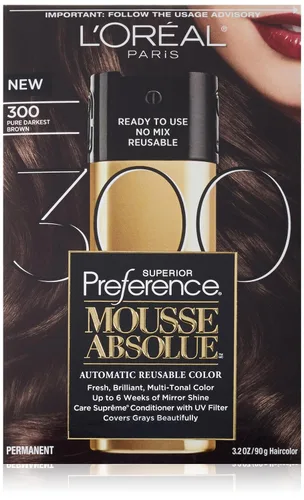 Vista 2 de L 'Oreal Paris Color de pelo Superior preferencia Mousse ABSOLUE 800 rubio medio puro
