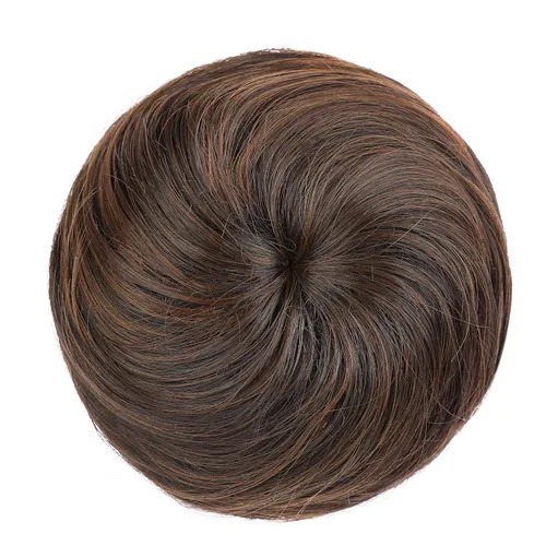 Vista 18 de Onedor Extensión de Cabello Fibra Sintética Chignon Donut Moño Peluca (10)