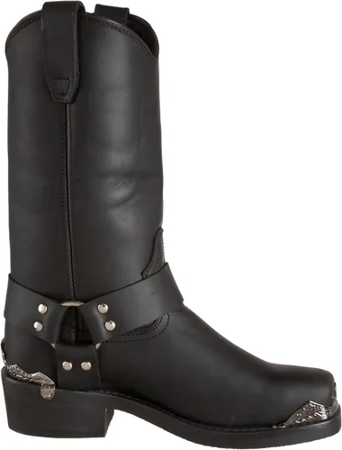Vista 6 de Dingo Botas de arnés Chopper para hombre, Negro