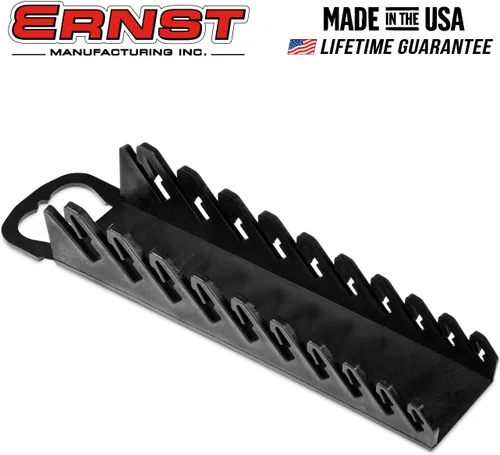 Vista 2 de Ernst Manufacturing - 5075 - Organizador de llaves rechonchas, 10 herramientas, color negro