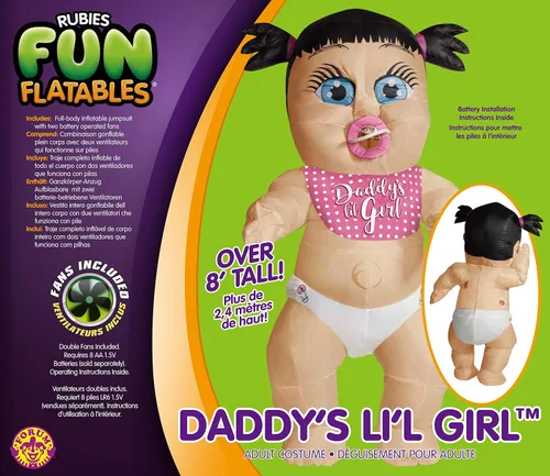 Vista 3 de Daddy's Girl Baby Inflatable Adult Costume