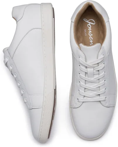 Vista 5 de Jousen Zapatos casuales para hombre, zapatillas de vestir de cuero, zapatos casuales de negocios para hombres, zapatillas de moda transpirables