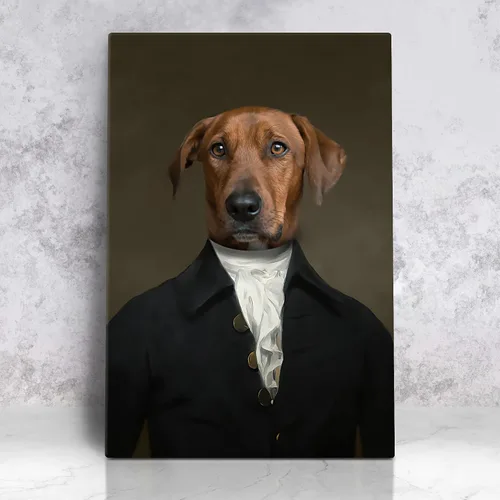 Vista 19 de Awesometik Impresión en lienzo personalizada retrato real de mascota a partir de foto, retrato personalizado del Renacimiento, retratos, retratos 20