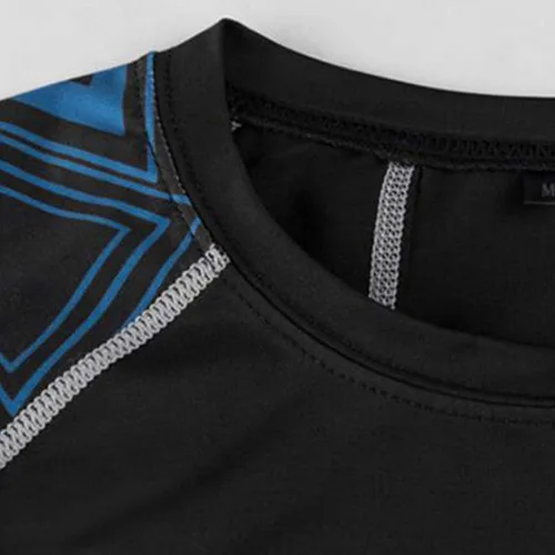 Vista 4 de Conjunto de 2 piezas de chaqueta de manga larga para hombre, gimnasio, correr, fitness, pantalones de compresión, camiseta de manga larga, conjunto