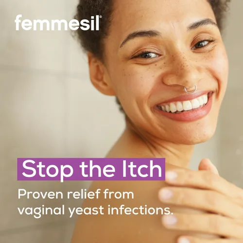 Vista 4 de Femmesil Tratamiento de infección por levaduras para mujeres, con clotrimazol, crema vaginal antifúngica para alivio calmante de la picazón vaginal